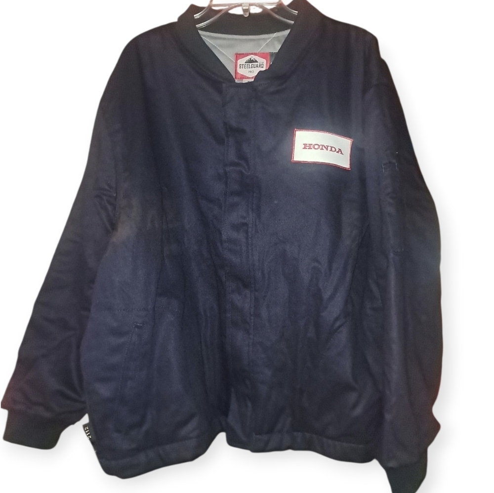 NWT Mens Fire Resistant "Honda" Navy Blue Jacket